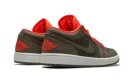 AIR JORDAN 1 LO SE WMNS "Black / Olive/ Bright Crimson"