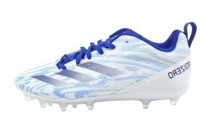 Adizero Electric. 2 Football Cleats GS "WHITE / BLUE"
