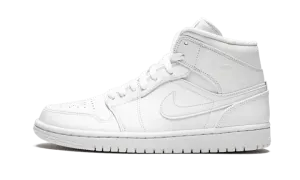 Air Jordan 1 Mid "Triple White" 554724 129