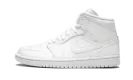 Air Jordan 1 Mid "Triple White" 554724 129