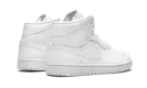 Air Jordan 1 Mid "Triple White" 554724 129
