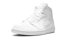 Air Jordan 1 Mid "Triple White" 554724 129
