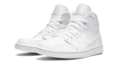 AIR JORDAN 1 MID WMNS "Triple White Patent Leather"