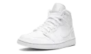 AIR JORDAN 1 MID WMNS "Triple White Patent Leather"