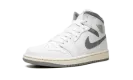 Air Jordan 1 Mid "White / Stealth Grey" 554724 135