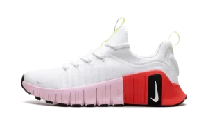 Free Metcon 6 WMNS "White Barely Volt Bright Crimson Pink Foam"