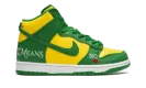 SB Dunk High "Supreme - By Any Means - Green/Yellow"