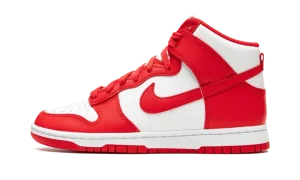 Dunk High "White / University Red"