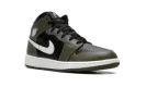 Jordan 1 Mid GS "Black White Olive"