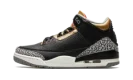 AIR JORDAN 3 WMNS "Black Cement Gold"