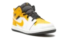 Jordan 1 Mid TD "White / University Gold"