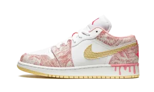 Air Jordan 1 Low SE GS "Paint Drip" CW7104 601