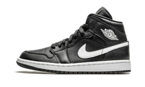 AIR JORDAN 1 MID WMNS "Black / White"