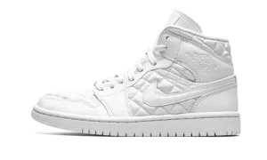 AIR JORDAN 1 MID WMNS "Quilted White"