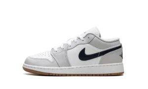 Jordan 1 Low GS "White Neutral Grey Gum Midnight Navy"