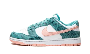 Dunk Low "Snakeskin Washed Teal Bleached Coral"