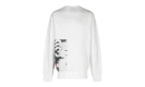 Y-3 Printed Long Sleeve Pullover Hoodie "White/Black"