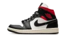 AIR JORDAN 1 MID WMNS "Black / Gym Red / Sail"