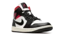 AIR JORDAN 1 MID WMNS "Black / Gym Red / Sail"