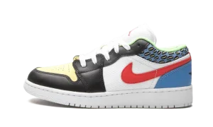 Air Jordan 1 Low GS "White Mesh / Multicolor"