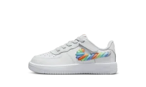 Force 1 Low LV8 EasyOn PS "White Terra Blush Vapor Green Multi-Color"