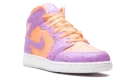 Air Jordan 1 Mid SE GS "Orange Pulse / Atomic Violet"