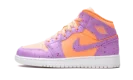 Air Jordan 1 Mid SE GS "Orange Pulse / Atomic Violet"