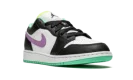 Air Jordan 1 Low GS "Black / Violet Shock / Green Glow"