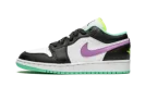Air Jordan 1 Low GS "Black / Violet Shock / Green Glow"