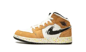 Air Jordan 1 Mid SE GS "Brushstroke" DA8006 100