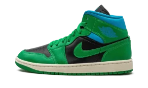 AIR JORDAN 1 MID WMNS "Lucky Green Aquatone"