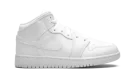 Air Jordan 1 Mid GS "Triple White"