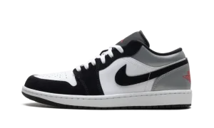 Jordan 1 Low SE "White Fire Red Black Matte Silver"