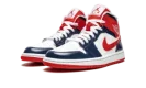 AIR JORDAN 1 MID WMNS "Patent Leather Navy / White / Red"