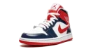 AIR JORDAN 1 MID WMNS "Patent Leather Navy / White / Red"