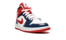 AIR JORDAN 1 MID WMNS "Patent Leather Navy / White / Red"