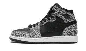 Air Jordan 1 Retro HI PREM GS "Black Elephant"