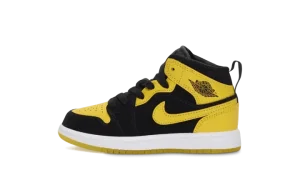 Jordan 1 Mid PS "Black Varsity Maize White"