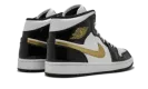 Air Jordan 1 Mid SE "Black Gold Patent Leather" 852542 007