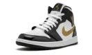 Air Jordan 1 Mid SE "Black Gold Patent Leather" 852542 007