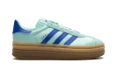 Gazelle Bold WMNS "Clear Mint Lucid Blue Gold Metallic"