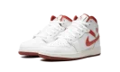 AIR JORDAN 1 MID SE GS "WHITE DUNE RED"