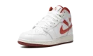AIR JORDAN 1 MID SE GS "WHITE DUNE RED"