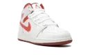 AIR JORDAN 1 MID SE GS "WHITE DUNE RED"