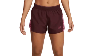 Womens Dri-fit 10k Icon Clash Shorts "BURGUNDY CRUSH/PKSCLE"