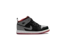 Jordan 1 Mid TD "Black/Cement Grey-fire Red-white"