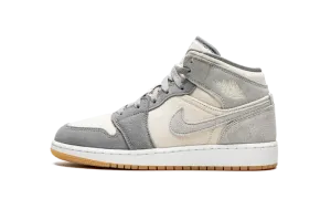 Air Jordan 1 Mid SE GS "Coconut Milk / Particle Grey" DN4346 100