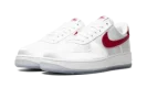 AIR FORCE 1 LO '07 WMNS "Satin White Varsity Red"