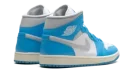 Jordan 1 Mid WMNS "Dark Powder Blue White Sail Neutral Grey"