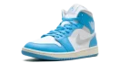 Jordan 1 Mid WMNS "Dark Powder Blue White Sail Neutral Grey"